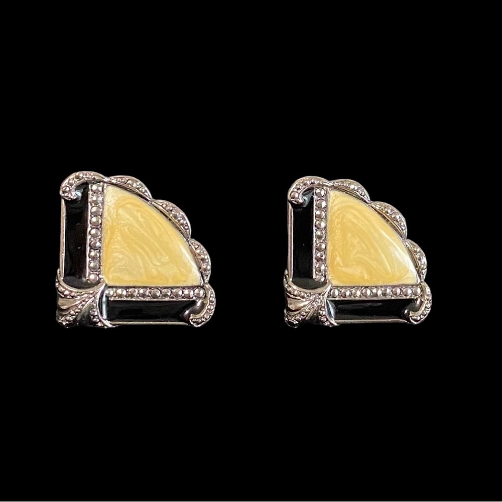 Art-Deco Style Stud Earrings